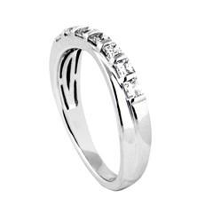 EternalDia 1/2 Carat T.W. Diamond 14kt White gold Anniversary Ring - EternalDia