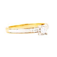 EternalDia 1/4 Carat T.W. Diamond Two tone 10kt Yellow & White Gold Bridal Set - EternalDia