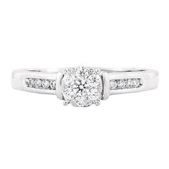 EternalDia 3/8 Carat T.W. Diamond 10kt White Gold Bridal set - EternalDia