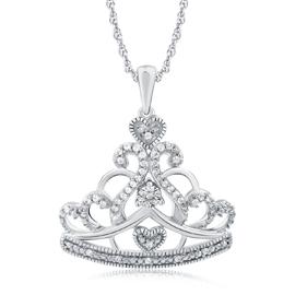 EternalDia Princess Crown Fashion Pendant Necklace - EternalDia