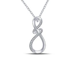 EternalDia Swirl Infinity Loop Pendant Necklace - EternalDia