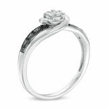 EternalDia 10K White Gold 1/10 Cttw Diamond Composite Promise Ring (IJ/I2I3) - EternalDia