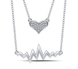 EternalDia Heart with Heartbeat Necklace - EternalDia