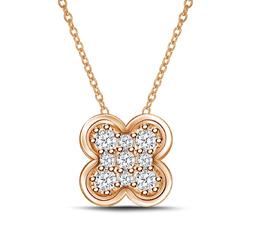 EternalDia Mini Clover Flower Shape Pendant Necklace - EternalDia