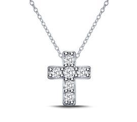 EternalDia Mini Cross Pendant Necklace - EternalDia