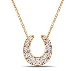 EternalDia Mini Horseshoe Pendant Necklace - EternalDia