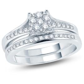 EternalDia Diamond Composite Bridal Ring Set - EternalDia