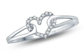EternalDia Round Diamond Heart Fashion Ring - EternalDia