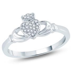 EternalDia Diamond Claddagh Ring - EternalDia