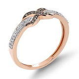 EternalDia Champagne Diamond Infinity Fashion Ring - EternalDia
