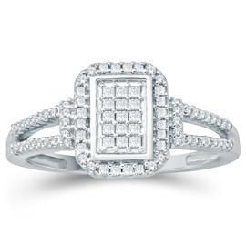 EternalDia Princess Cut Diamond Square Fashion Ring - EternalDia