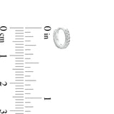 1/4 Cttw Diamond Hoop Earrings in 10K White Gold (0.25 Ct, I-I3)
