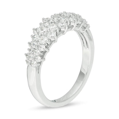 1 Cttw Composite Diamond Anniversary Band in 14K White Gold (1 Ct, I-I2)