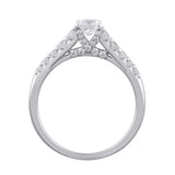 1 Cttw Princess-Cut Diamond Engagement Ring in 14K White Gold (1 Ct, I-I2)