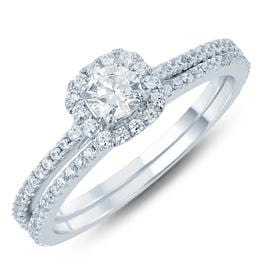 EternalDia Diamond Bridal Solitaire Set - EternalDia